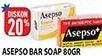 Promo Harga ASEPSO Antiseptic Bar Soap 80 gr - Hypermart