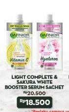 Promo Harga GARNIER Booster Serum Sakura White Hyaluron, Light Complete Vitamin C  - Alfamart