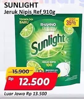 Promo Harga Sunlight Pencuci Piring Jeruk Nipis 100 910 ml - Alfamart