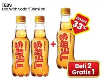 Promo Harga Tebs Tea With Soda 500 ml - Indomaret