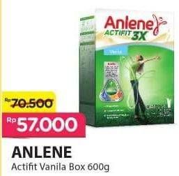 Promo Harga ANLENE Actifit Susu High Calcium Vanila 600 gr - Alfamart