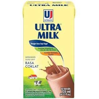 Promo Harga Ultra Milk Susu UHT Coklat 125 ml - Alfamart