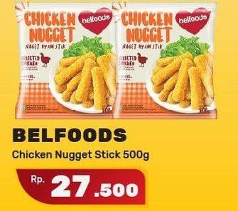 Promo Harga BELFOODS Nugget Chicken Nugget Stick 500 gr - Yogya