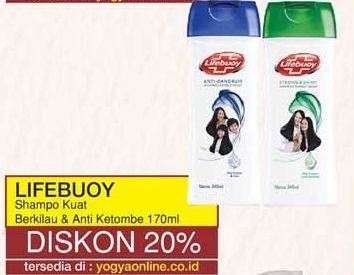 Promo Harga LIFEBUOY Shampoo Strong Shiny, Anti Dandruff 170 ml - Yogya