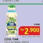 Promo Harga Cool Time Coconut Water 200 ml - Alfamidi