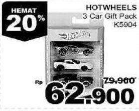 Promo Harga Hot Wheels Gift Set K5904 3 pcs - Giant