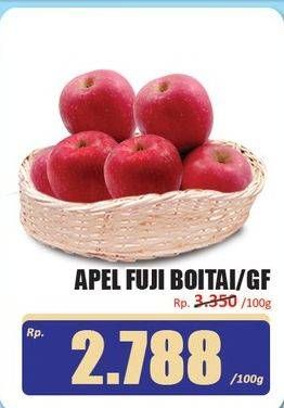 Promo Harga Apel Fuji Boitai per 100 gr - Hari Hari