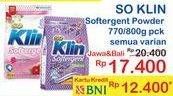 Promo Harga SO KLIN Softergent Korean Camellia, Purple Lavender 770 gr - Indomaret