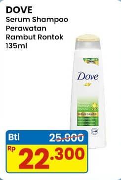 Promo Harga Dove Serum Sampo Perawatan Rambut Rontok 135 ml - Indomaret