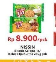 Promo Harga NISSIN Coconut Biscuits Kelapa Ijo, Kelapa Ijo Dates Honey 280 gr - Indomaret