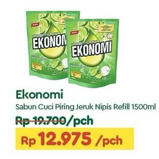 Promo Harga Ekonomi Pencuci Piring Power Liquid Jeruk Nipis 1500 ml - TIP TOP