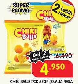 Promo Harga Chiki Balls Chicken Snack All Variants 60 gr - Superindo