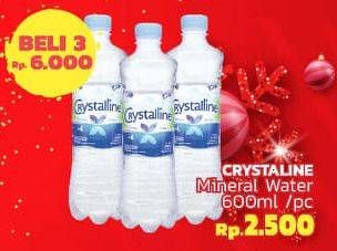 Promo Harga CRYSTALLINE Air Mineral 600 ml - LotteMart