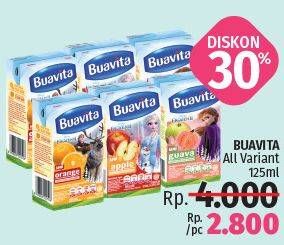 Promo Harga BUAVITA Fresh Juice All Variants 125 ml - LotteMart
