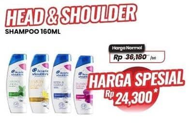 Promo Harga Head & Shoulders Shampoo 160 ml - Carrefour