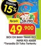 Promo Harga BICH CHI Banh Trang Rice Paper 400 gr - Superindo