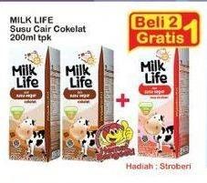 Promo Harga Milk Life UHT Cokelat 200 ml - Indomaret