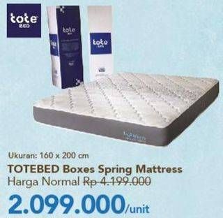 Promo Harga Totebed Boxes Spring Mattress   - Carrefour