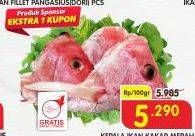 Promo Harga Kepala Ikan Kakap Merah per 100 gr - Superindo