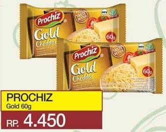 Promo Harga PROCHIZ Gold Cheddar 60 gr - Yogya