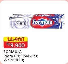 Promo Harga FORMULA Pasta Gigi Sparkling White 160 gr - Alfamart