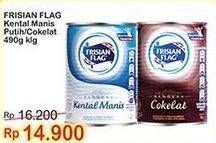 Promo Harga Frisian Flag Susu Kental Manis Putih, Cokelat 490 gr - Indomaret