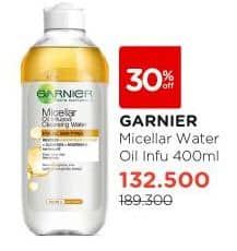 Promo Harga Garnier Micellar Water Oil-Infused 400 ml - Watsons