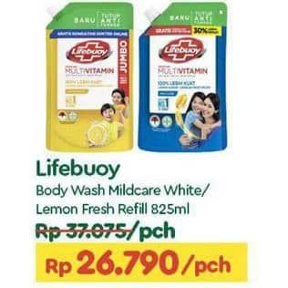 Promo Harga Lifebuoy Body Wash Mild Care, Lemon Fresh 850 ml - TIP TOP