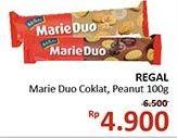 Promo Harga REGAL Marie Duo Coklat, Peanut 100 gr - Alfamidi