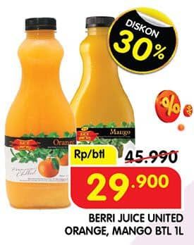 Promo Harga Berri Juice Orange, Mango 1000 ml - Superindo