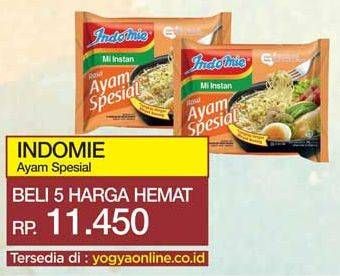 Promo Harga INDOMIE Mi Kuah Ayam Spesial per 5 pcs - Yogya