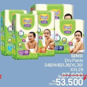 Promo Harga Sensi Dry Pants S48, M40, L36, XL30, XXL28 28 pcs - LotteMart