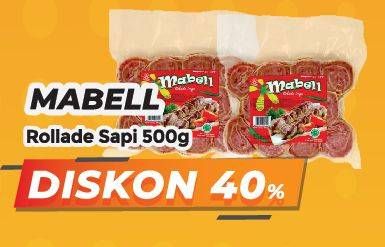 Promo Harga Mabell Rolade Sapi 500 gr - Yogya