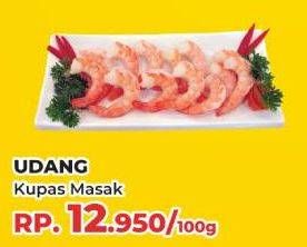 Promo Harga Udang Kupas Masak per 100 gr - Yogya