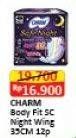 Promo Harga CHARM Safe Night Wing 35cm 12 pcs - Alfamart