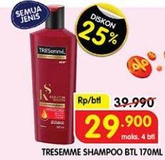 Promo Harga Tresemme Shampoo All Variants 170 ml - Superindo