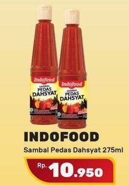 Promo Harga INDOFOOD Sambal Pedas Dahsyat 275 ml - Yogya