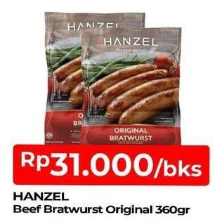 Promo Harga HANZEL Bratwurst Original 360 gr - TIP TOP