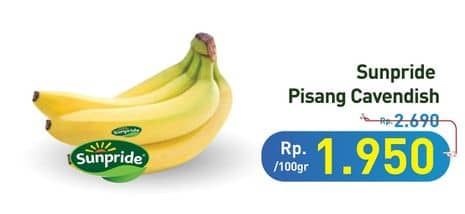 Promo Harga Sunpride Pisang Cavendish per 100 gr - Hypermart