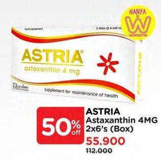 Promo Harga Astria Astaxanthin 4mg 6 pcs - Watsons