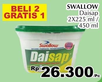 Promo Harga SWALLOW Daisap 225 ml - Giant