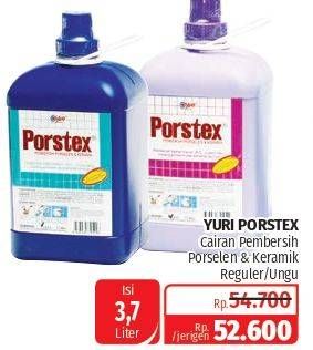 Promo Harga YURI PORSTEX Pembersih Porselen Biru, Lilac 3700 ml - Lotte Grosir