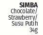 Promo Harga Simba Cereal Choco Chips Susu Putih, Susu Coklat, Susu Strawberry 34 gr - Lotte Grosir