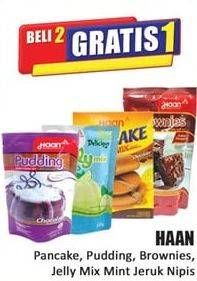 Promo Harga HAAN Pancake, Pudding, Brownies, Jelly Mix Mint Jeruk Nipis  - Hari Hari