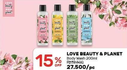 Promo Harga LOVE BEAUTY AND PLANET Body Wash 200 ml - Guardian