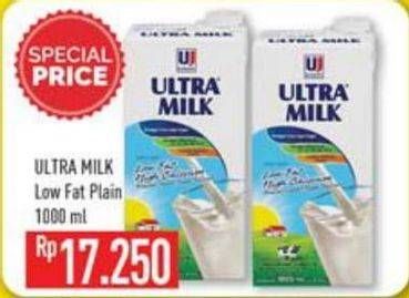 Promo Harga ULTRA MILK Susu UHT Plain 1000 ml - Hypermart
