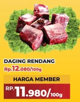 Promo Harga Daging Rendang Sapi per 100 gr - Yogya