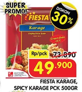 Promo Harga Fiesta Ayam Siap Masak Karage, Spicy Karage 500 gr - Superindo
