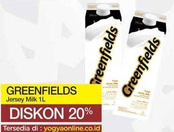 Promo Harga GREENFIELDS Jersey Fresh Milk All Variants 1000 ml - Yogya