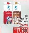 Promo Harga KIN Fresh Milk Full Cream, Chocolate 1000 ml - Hypermart
